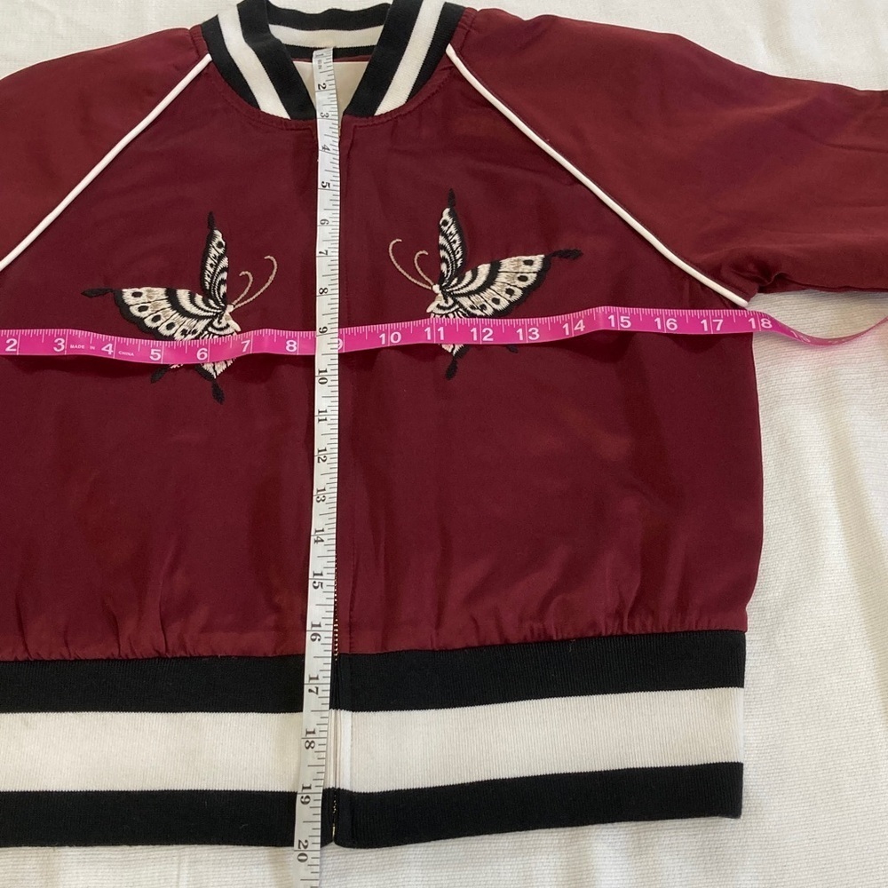 Wilfred Free Toulin Embroidered cropped Bomber Jacket NWT - Picture 10 of 10